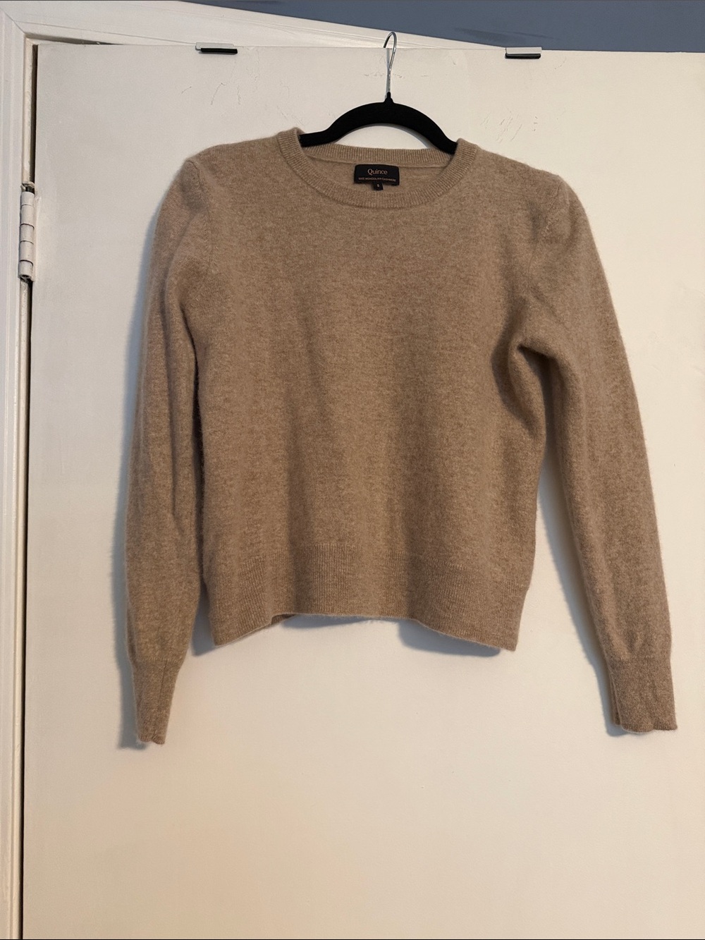 Quince Women's Crewneck Sweater in Taupe
